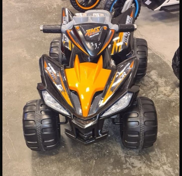Elektrische Kinderquad - Zwart/Oranje, Ophalen, Gebruikt, Overige typen