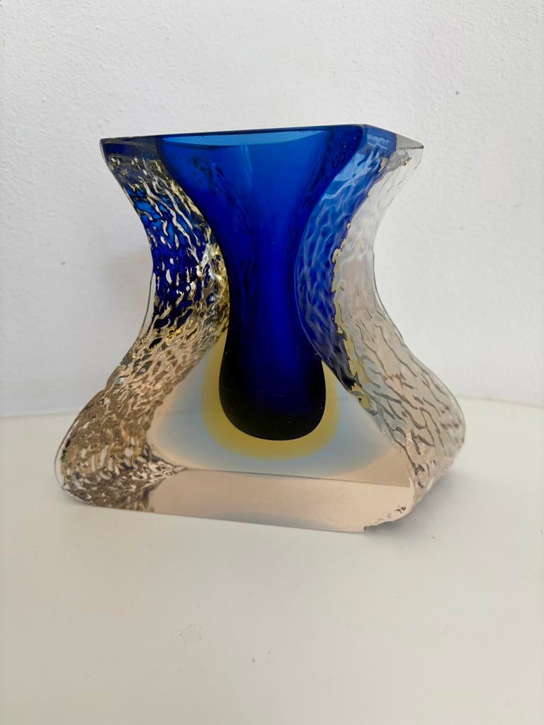 Alessandro Mandruzzato, Murano vaas, sommerso, Antiek en Kunst, Ophalen of Verzenden