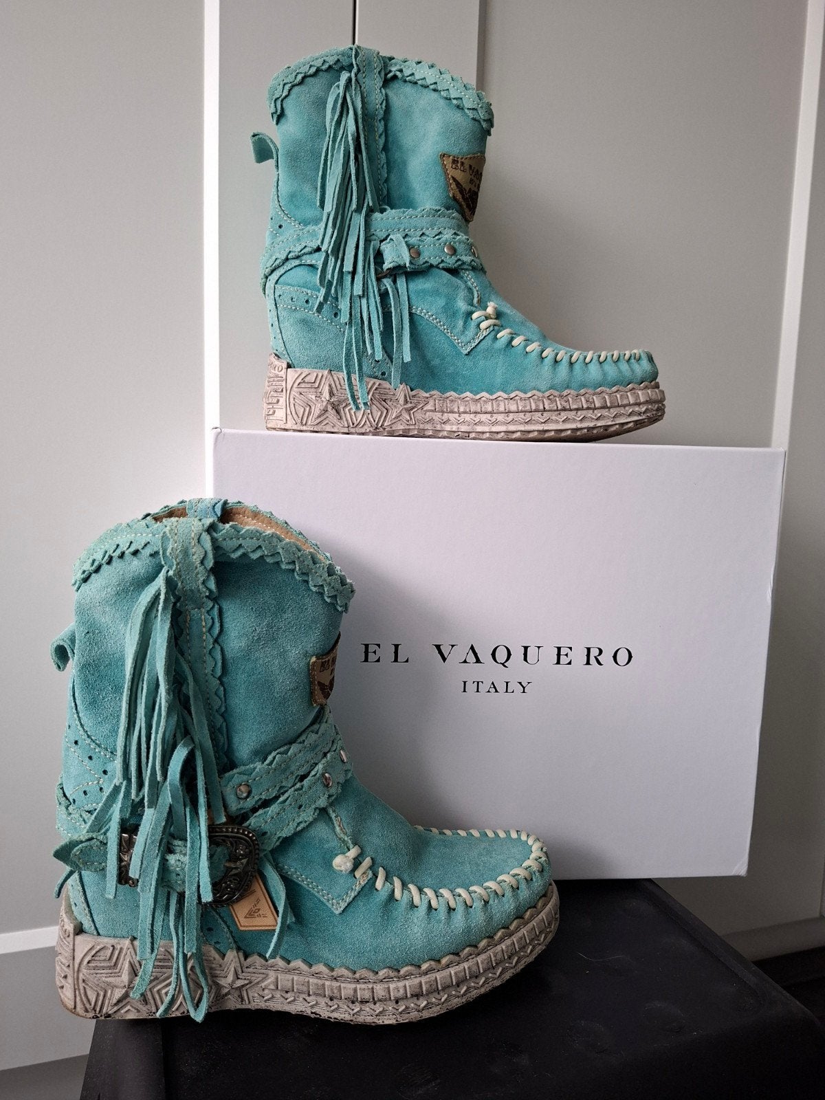 El Vaquero boho Arya laarzen mt. 38 - Zo goed als nieuw, Overige kleuren, Lage of Enkellaarzen, Ophalen of Verzenden, Zo goed als nieuw