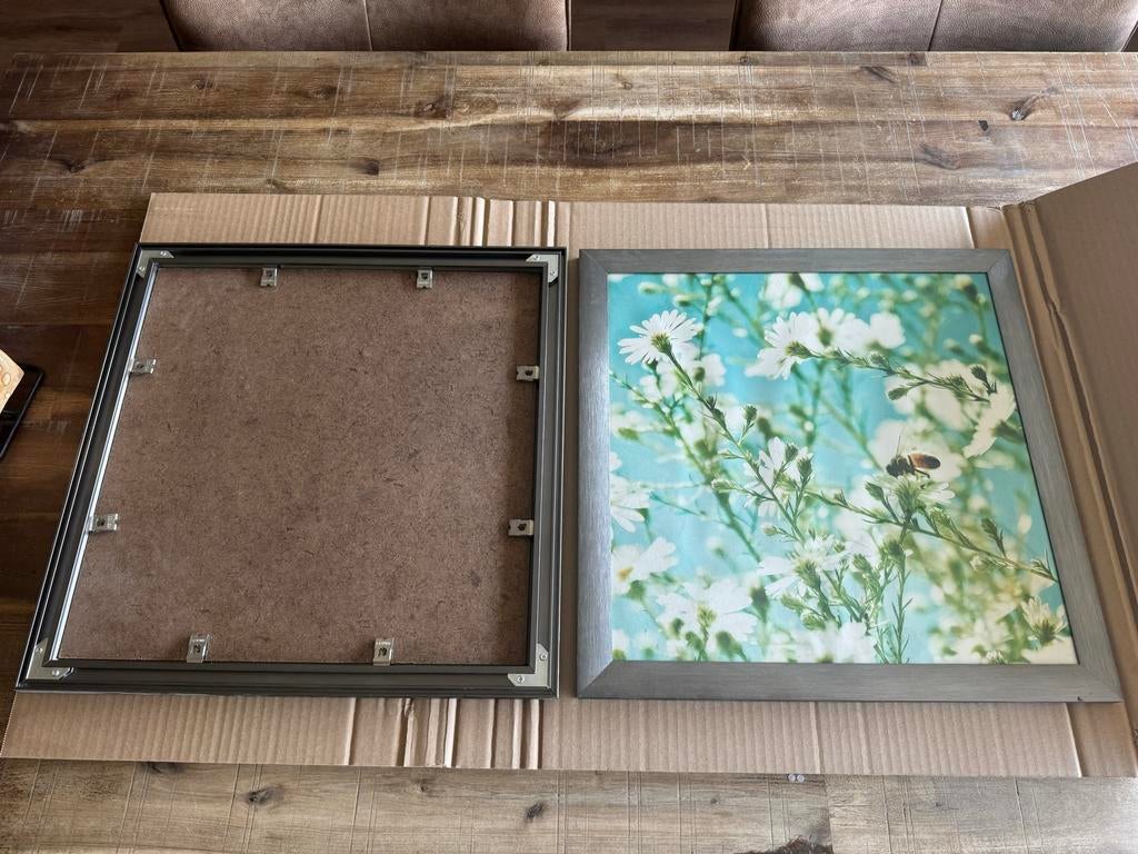 Fotolijst 45x45cm met afbeelding, Audio, Tv en Foto, Fotografie | Fotolijsten, Ophalen, Zo goed als nieuw