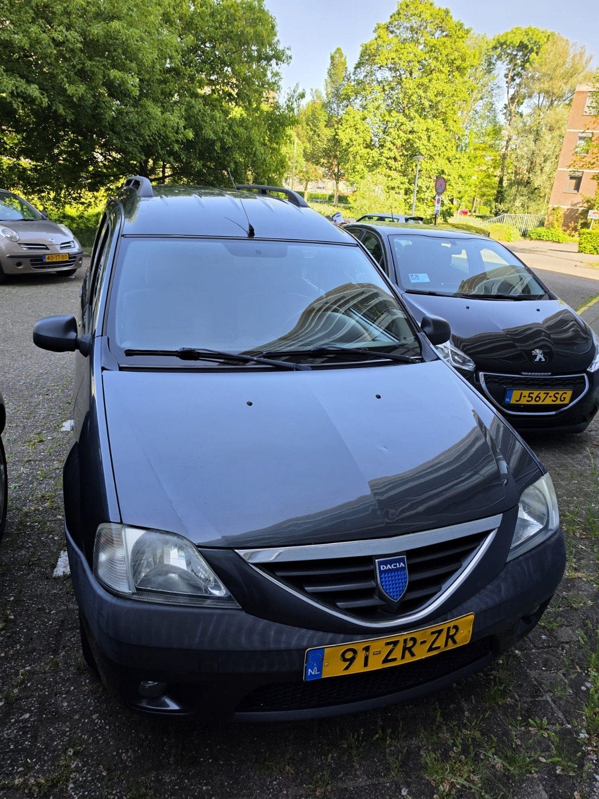 Dacia Logan 1.6 77KW MCV 7P 2008 Grijs, Auto's, Dacia, Particulier, Logan, Benzine, D, Stationwagon, Handgeschakeld, Origineel Nederlands