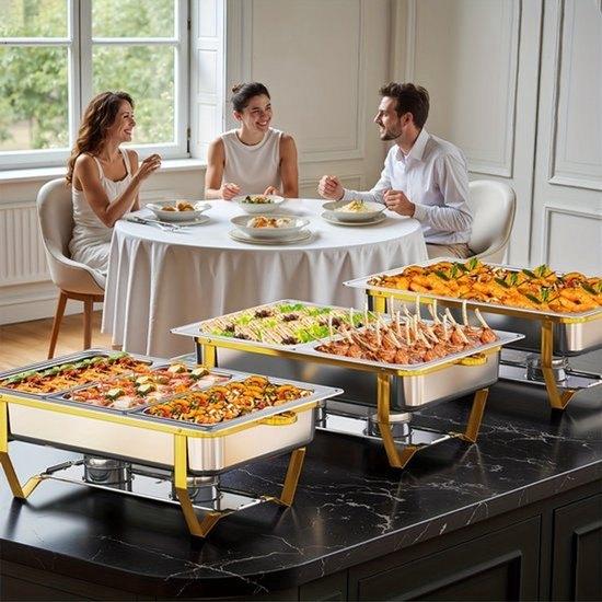 Chafing Dish – Buffetwarmer – Warmhoudplaat – Warmhoudbak, Corvance B.V., Verzenden, Nieuw, Corvancebol@gmail.com