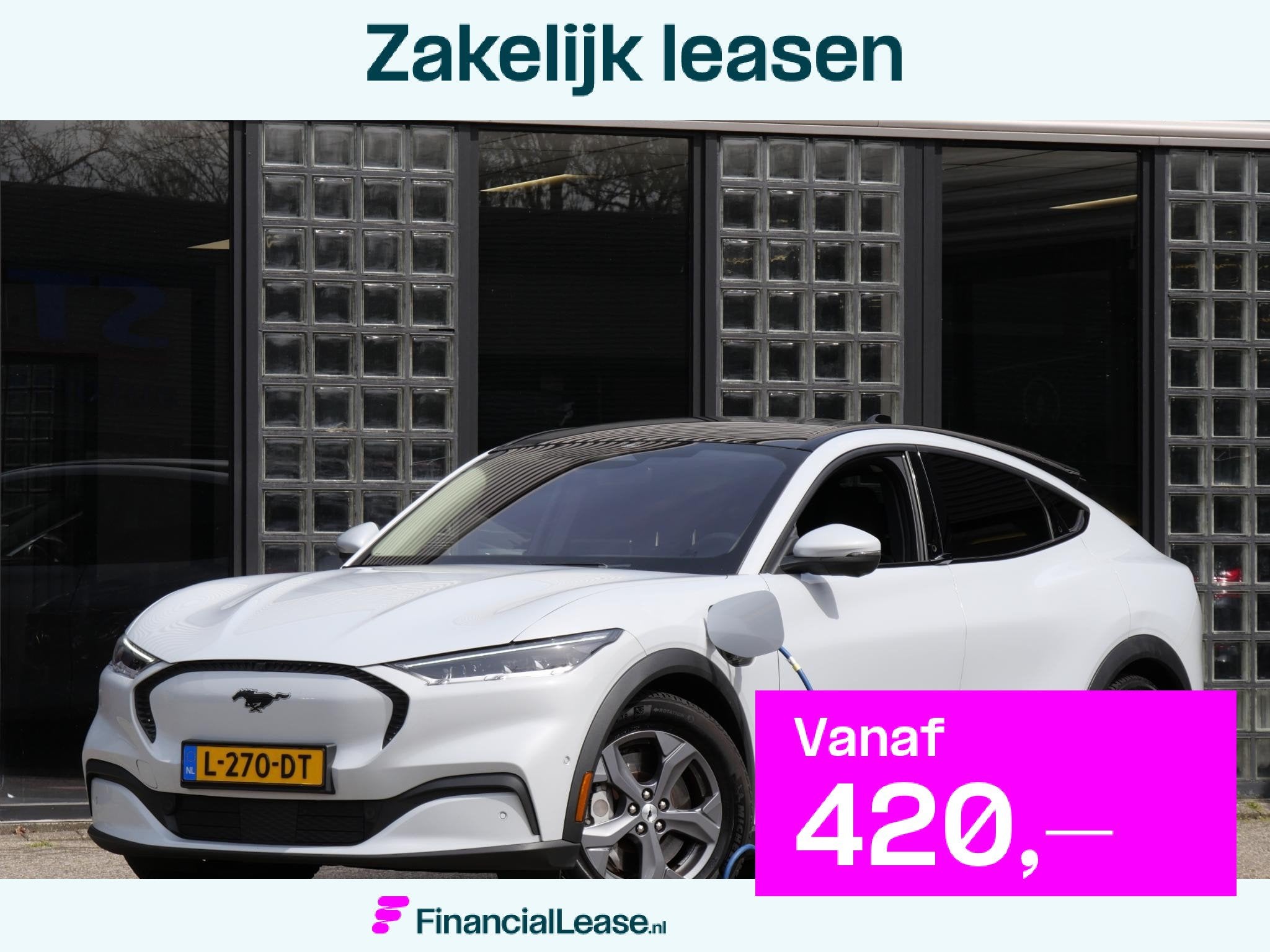 Ford Mustang Mach-E EXTENDED RWD 98kWh/ TECHNOLOGY PACK PLUS, Automatische klimaatregeling, Gebruikt, 600 km, Wit