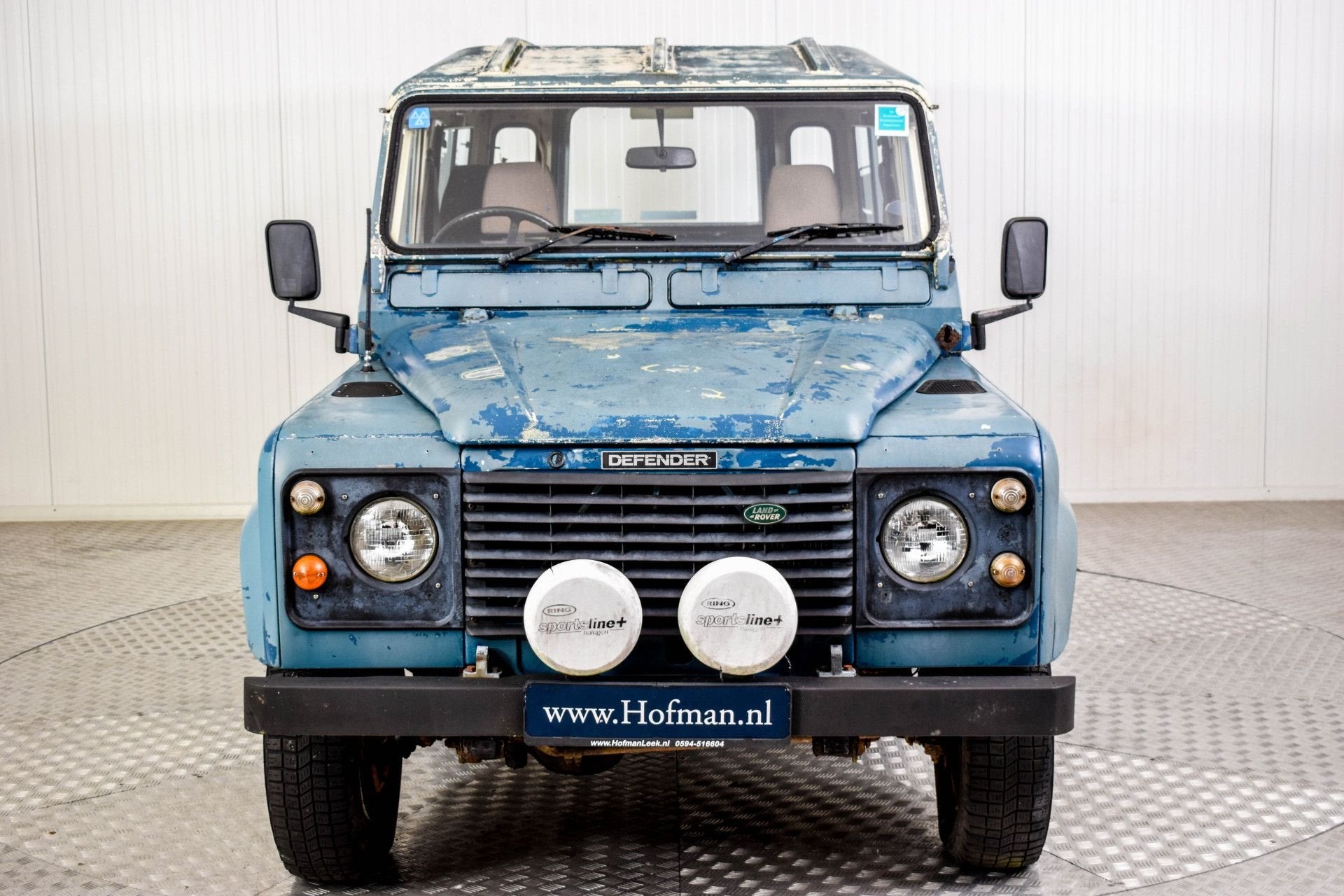 Land Rover Defender 110 2.5 Turbo diesel Wegenbelastingvrij, Auto's, 2500 cc, Gebruikt, 4 cilinders, Blauw