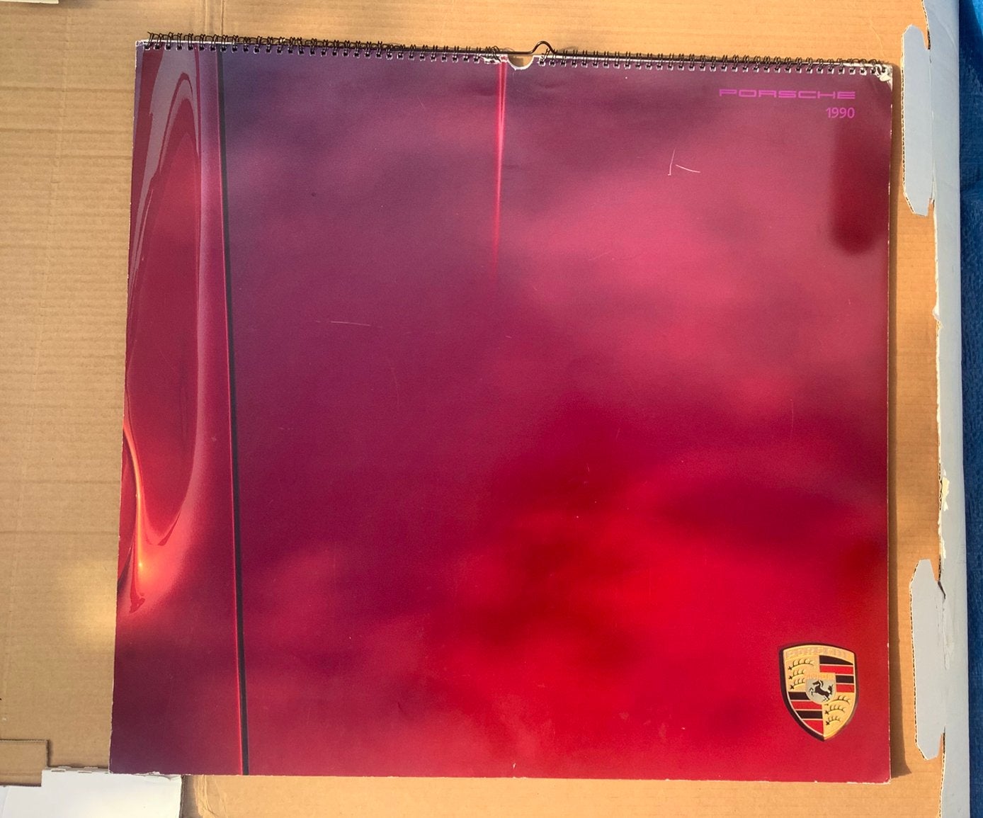 Originele Porsche kalender 1990 – groot formaat – vintage, Ophalen of Verzenden, Zo goed als nieuw