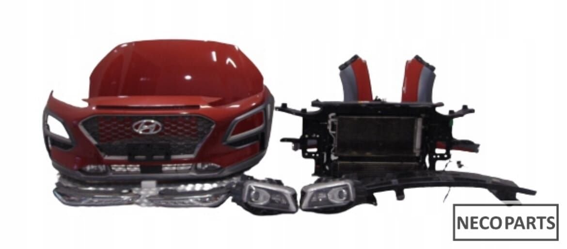 HYUNDAI KONA VOORKOP BUMPER ALLE ONDERDELEN LEVERBAAR !!!, Gebruikt, -, Ophalen of Verzenden, Achter
