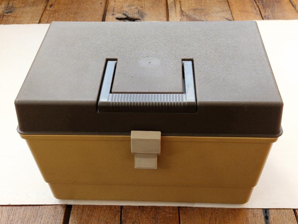 Vintage retro Curver naaibox - naaimand, Ophalen of Verzenden, Overige typen