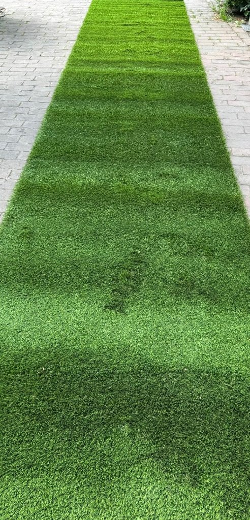 Kunstgras restant afmeting 6.35 x 1.10 m, Ophalen, Kunstgras, ., Nieuw