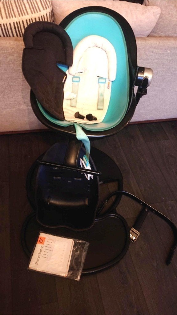 Bloom Fresco meegroeistoel blauw, Kinderen en Baby's, Kinderstoelen, Ophalen, Gebruikt, Meegroeistoel, Gordel(s)
