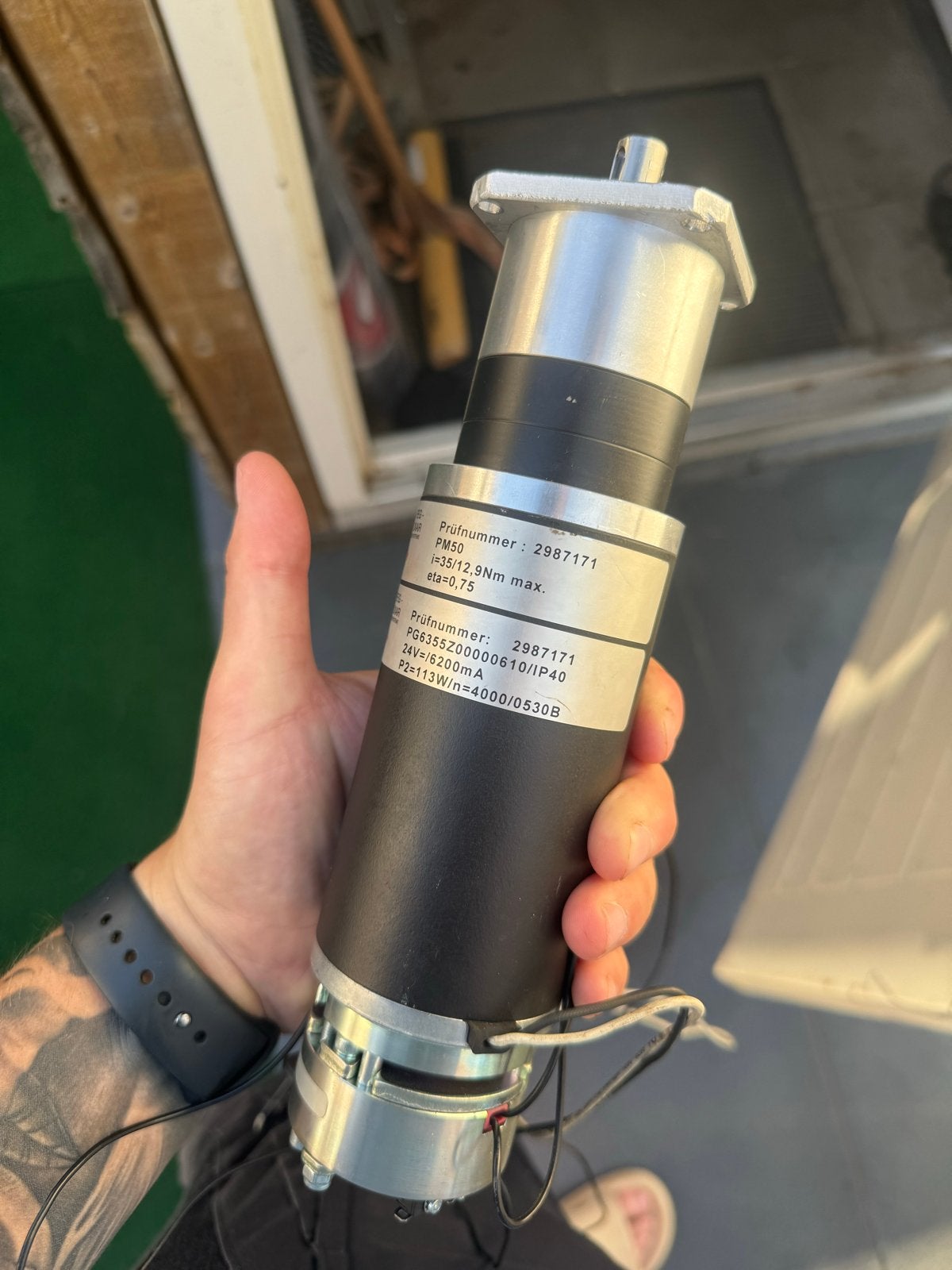 Gefeg-Neckar PM52 Motor met Reductiekast en Rem, Ophalen of Verzenden