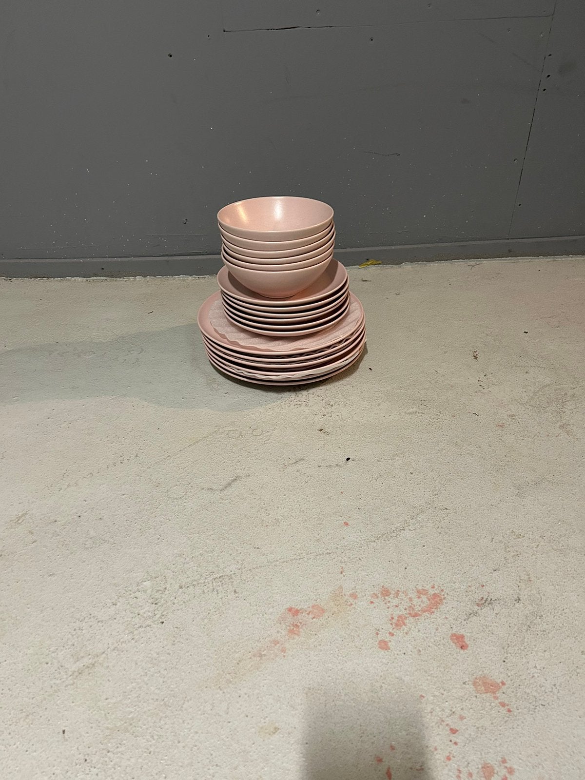 Roze borden, Huis en Inrichting, Ophalen, Gebruikt