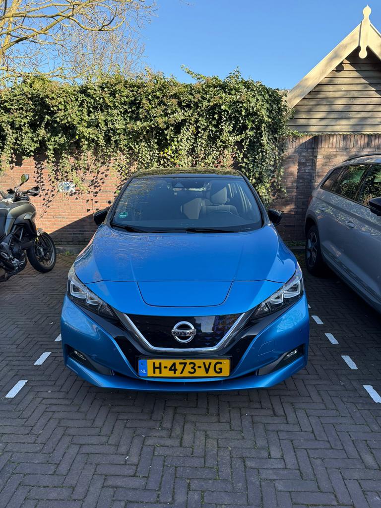 Nissan Leaf Tekna Electric 40kWh 2020 Blauw, Auto's, Nissan, Stof, Blauw, 122 pk, Origineel Nederlands