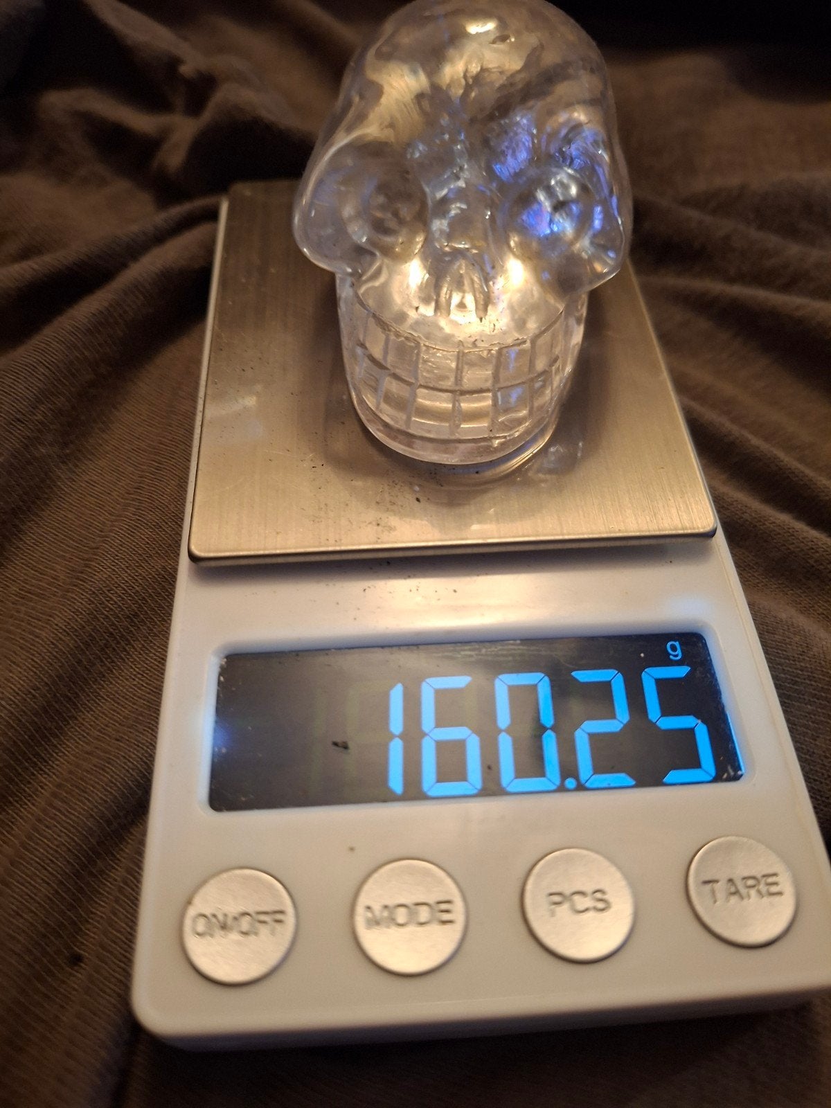 Kristallen schedel - Kwarts - 160 gram, Ophalen, Gebruikt, Overige typen