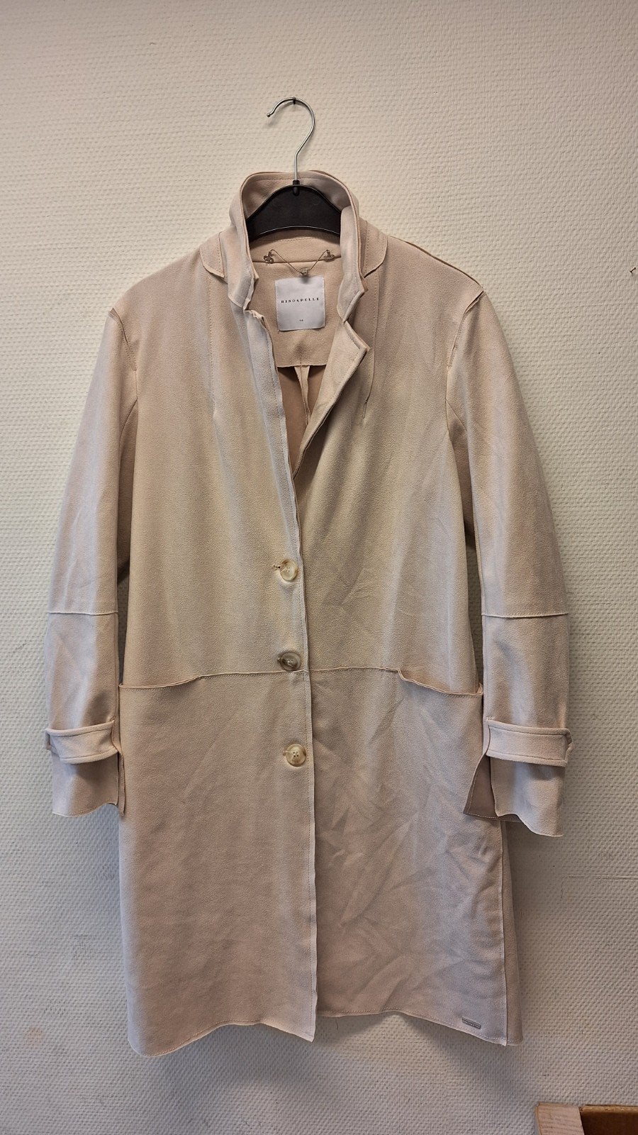 Babice jas van Rino&Pelle halflang beige, Maat 38/40 (M), Beige, Ophalen of Verzenden, Zo goed als nieuw
