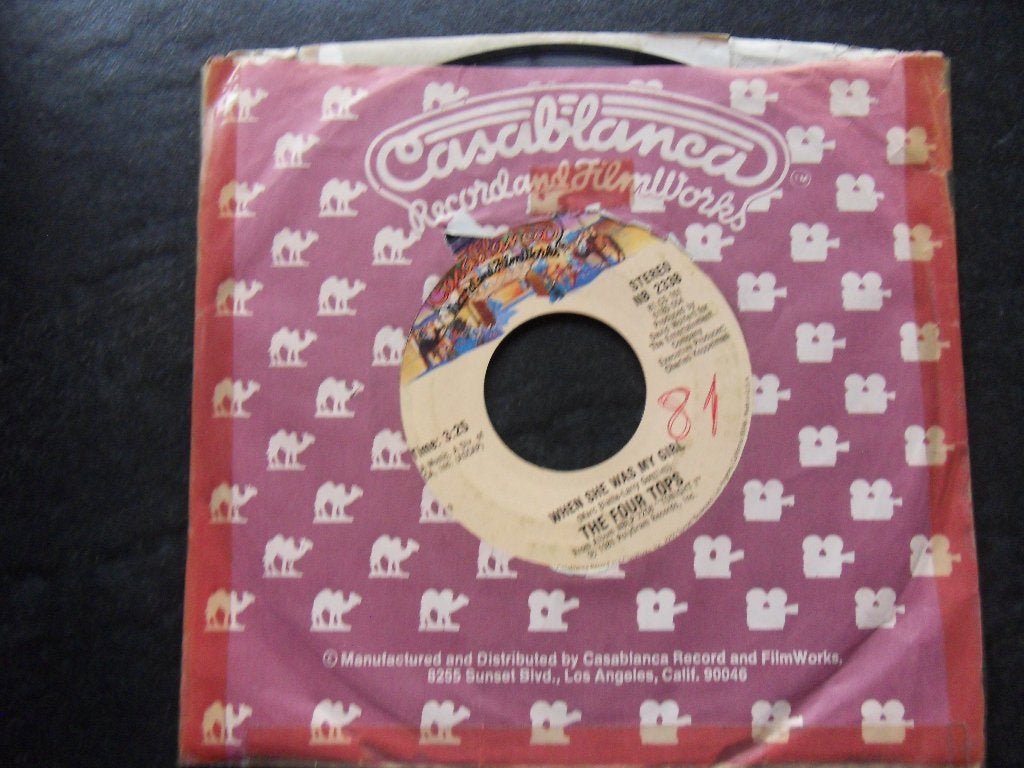 The Four Tops - When she was my girl, Cd's en Dvd's, Vinyl Singles, Ophalen of Verzenden, Gebruikt, Pop