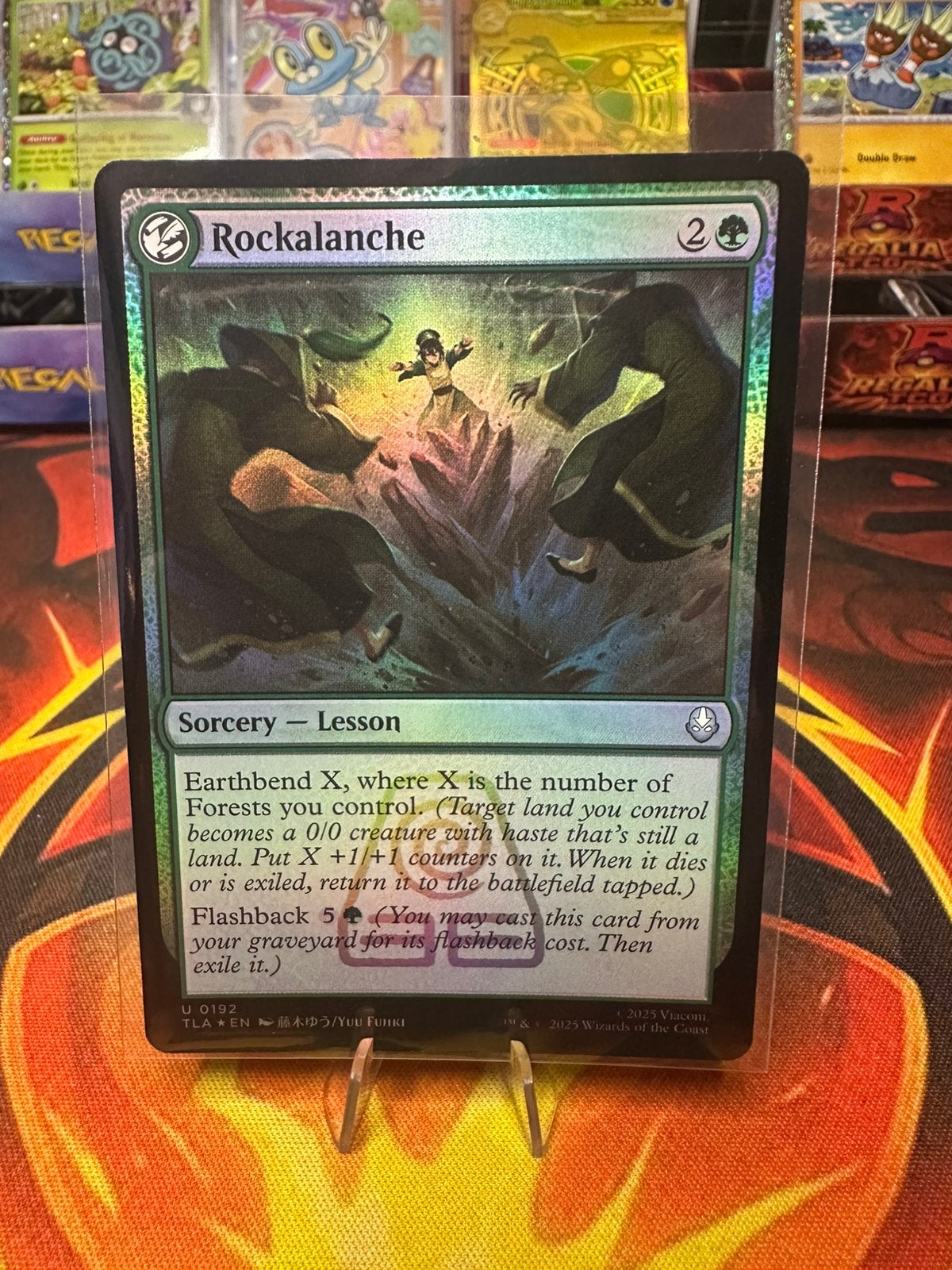 Rockalanche (V.1) Avatar: The Last Airbender: Extras, Ophalen of Verzenden, Zo goed als nieuw, Losse kaart, Foil