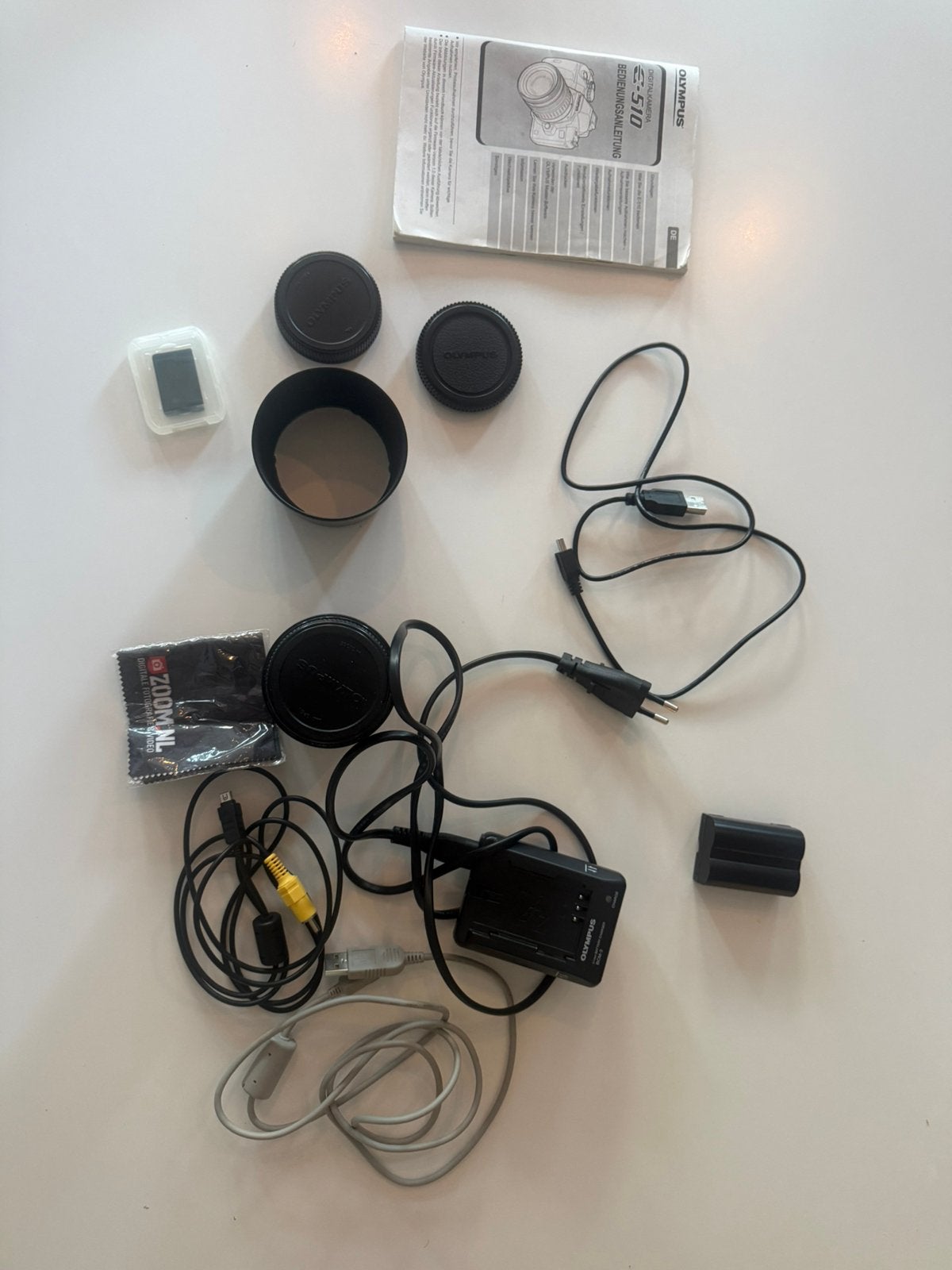 Olympus E-510 spiegelreflexcamera – complete set, Ophalen of Verzenden, Zo goed als nieuw, Olympus, 8 keer of meer