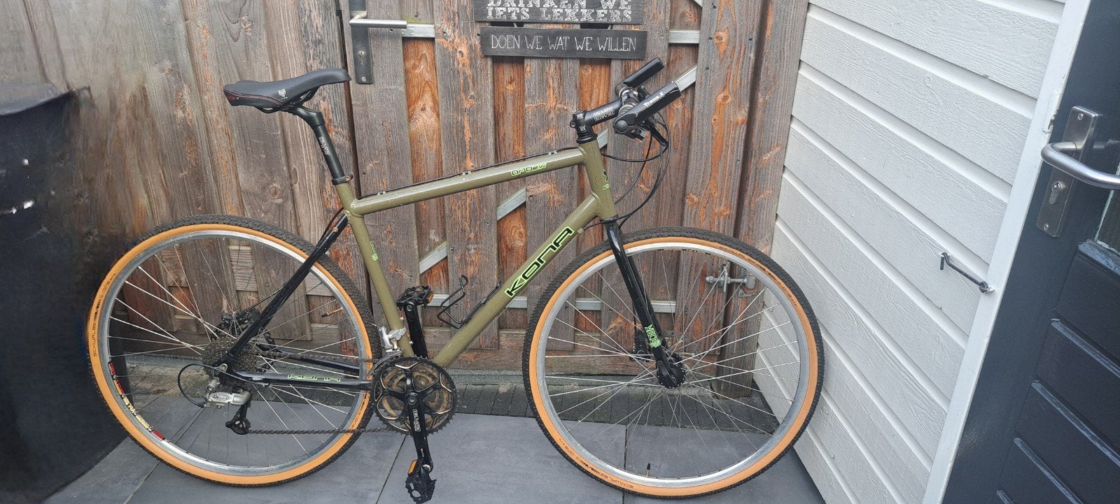 Kona Dr.Dew 56cm frame road bike redelijke staat, piepende r, 28 inch, Gebruikt, Meer dan 20 versnellingen, Schijfrem
