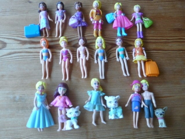 Mattel # 17 popjes  ca. 10cm - foto's, Ophalen of Verzenden, Zo goed als nieuw, Pop