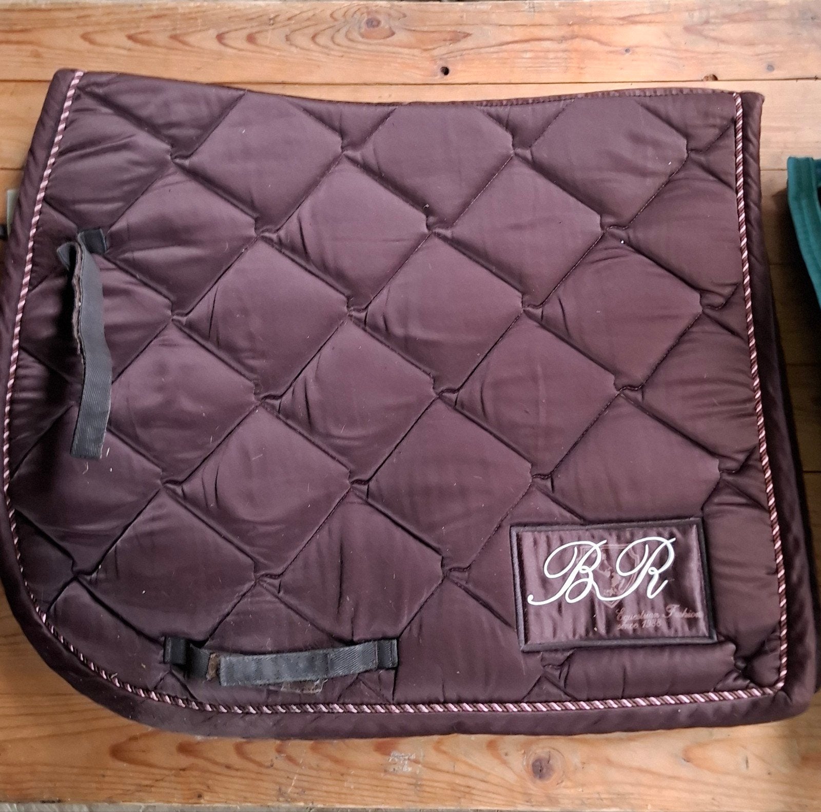 Zadeldek dressuur BR maat Full donkerbruin glans dressuurdek, Dieren en Toebehoren, Ophalen of Verzenden, Gebruikt