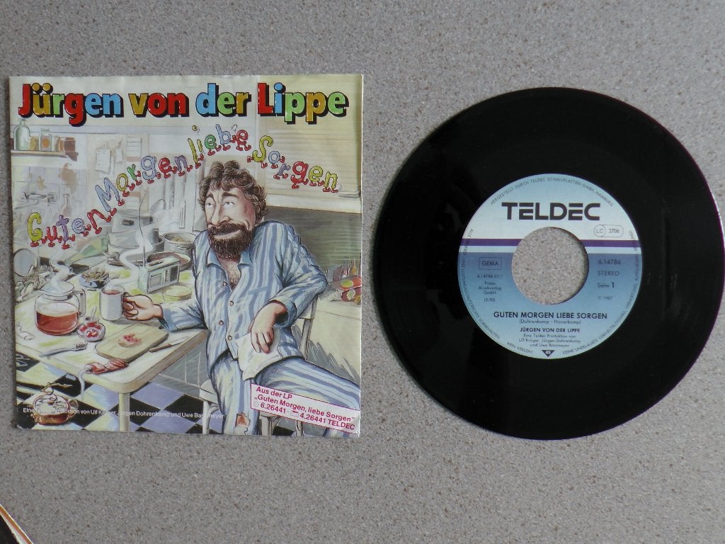 Jurgen von der Lippe - Gute Morgen liebe Sorgen VINYL SINGLE, Gebruikt, 7 inch, Pop, Fotohoes