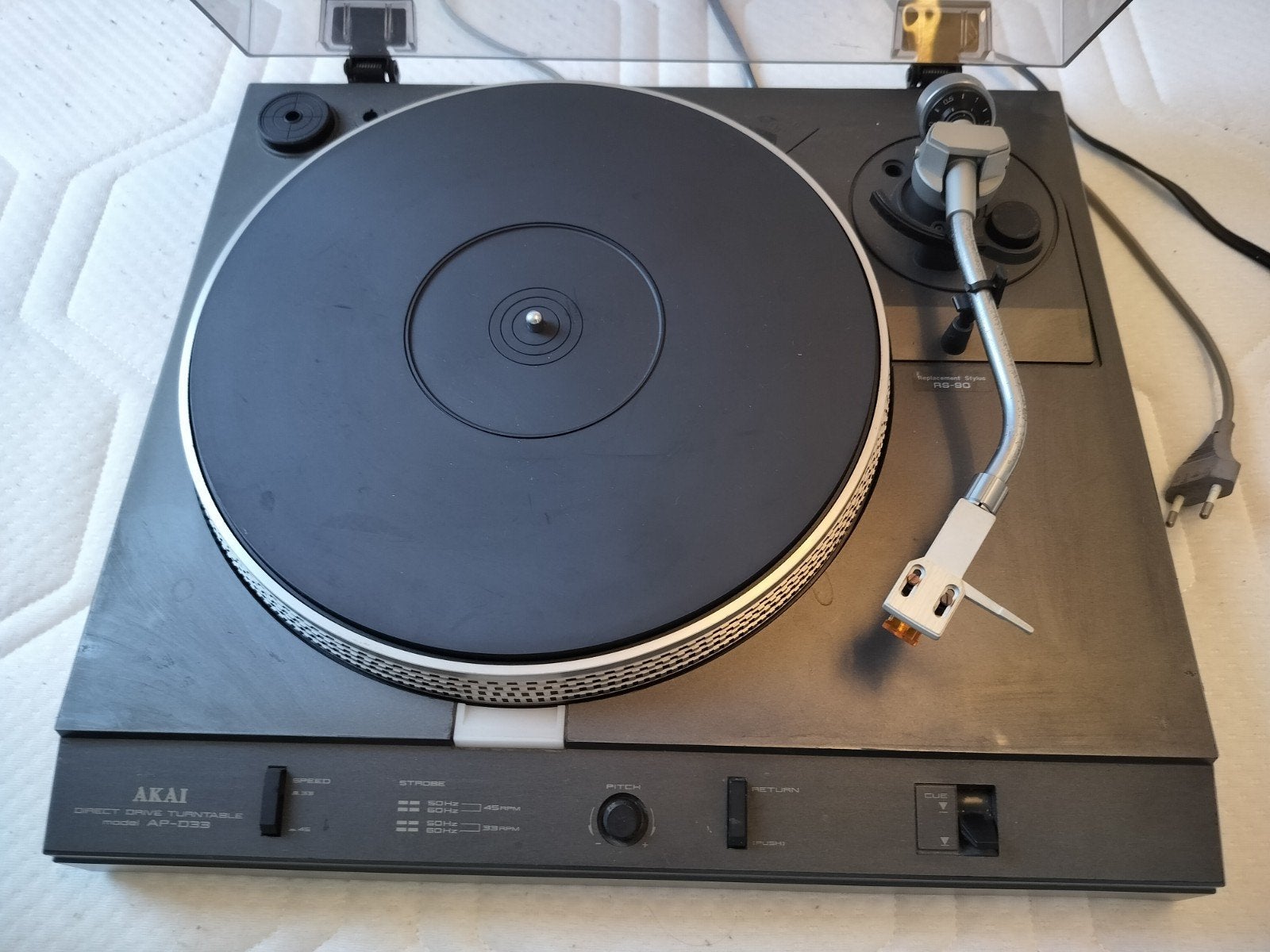 Akai AP-D33 Direct Drive Platenspeler - Audio-out defect, Audio, Tv en Foto, Platenspelers, Ophalen, Gebruikt, Automatisch, Platenspeler