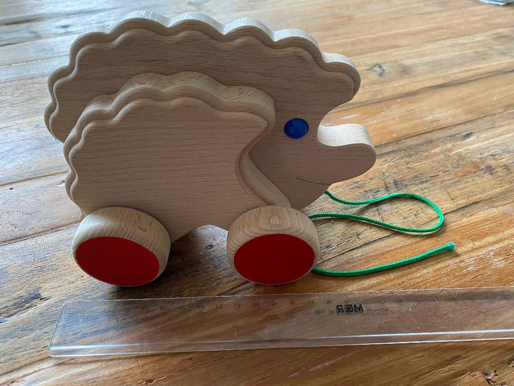 Nieuwe houten loopegel, Kinderen en Baby's, Speelgoed | Houten speelgoed, Ophalen of Verzenden, Nieuw, Duw- of Trekspeelgoed