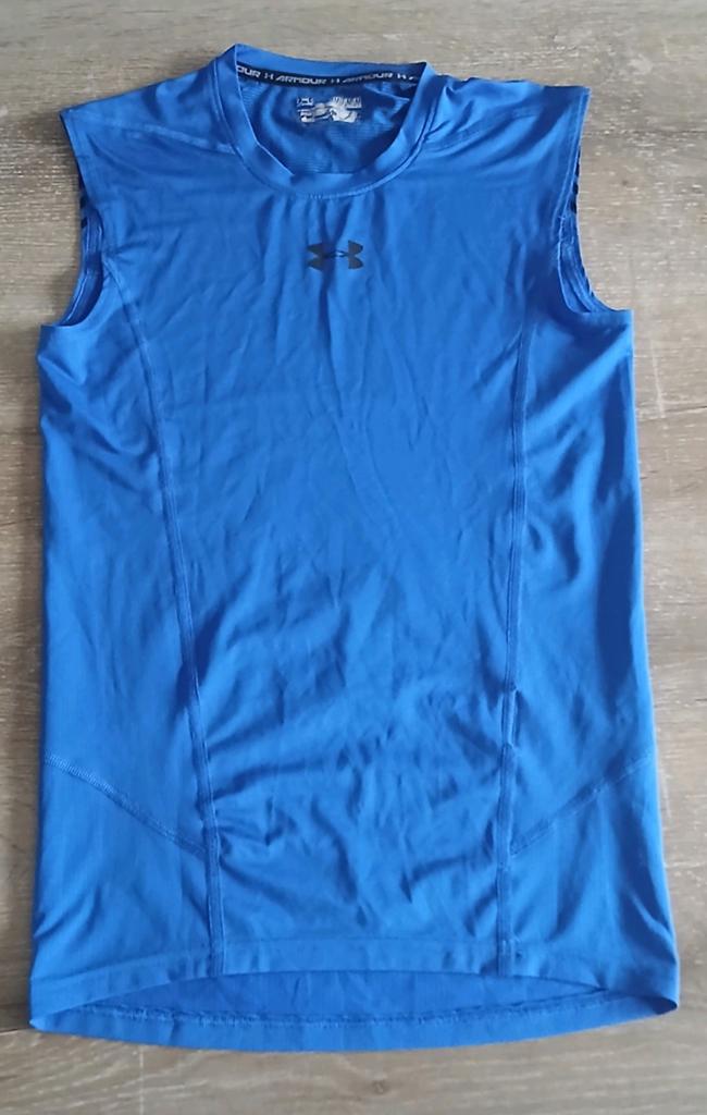 S /M Under Armour compression heatgear sportshirt singlet, Kleding | Heren, Sportkleding, Blauw, Under Armour, Ophalen of Verzenden