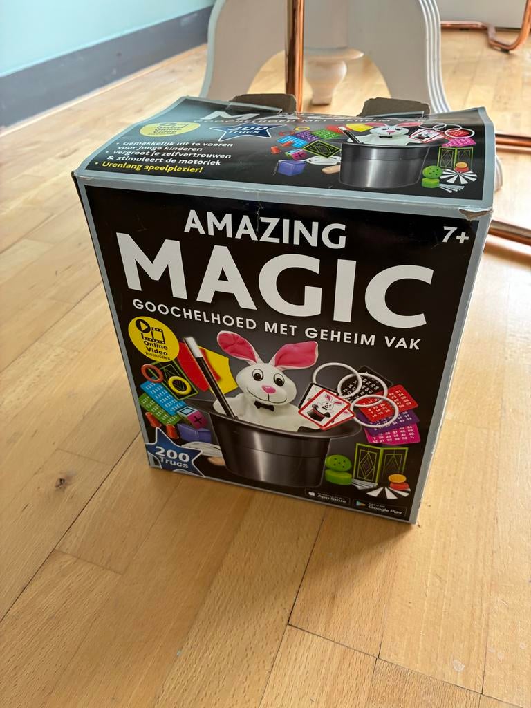 Amazing Magic Goochelhoed met Geheim Vak - 200 Trucs, Ophalen, Zo goed als nieuw, Jongen of Meisje