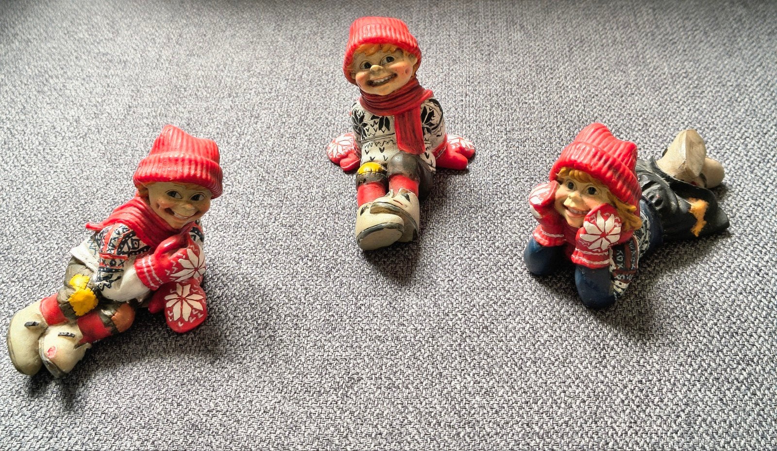 Scandinavische set kabouterkinderen beeldjes Candy Design, Ophalen of Verzenden, Zo goed als nieuw