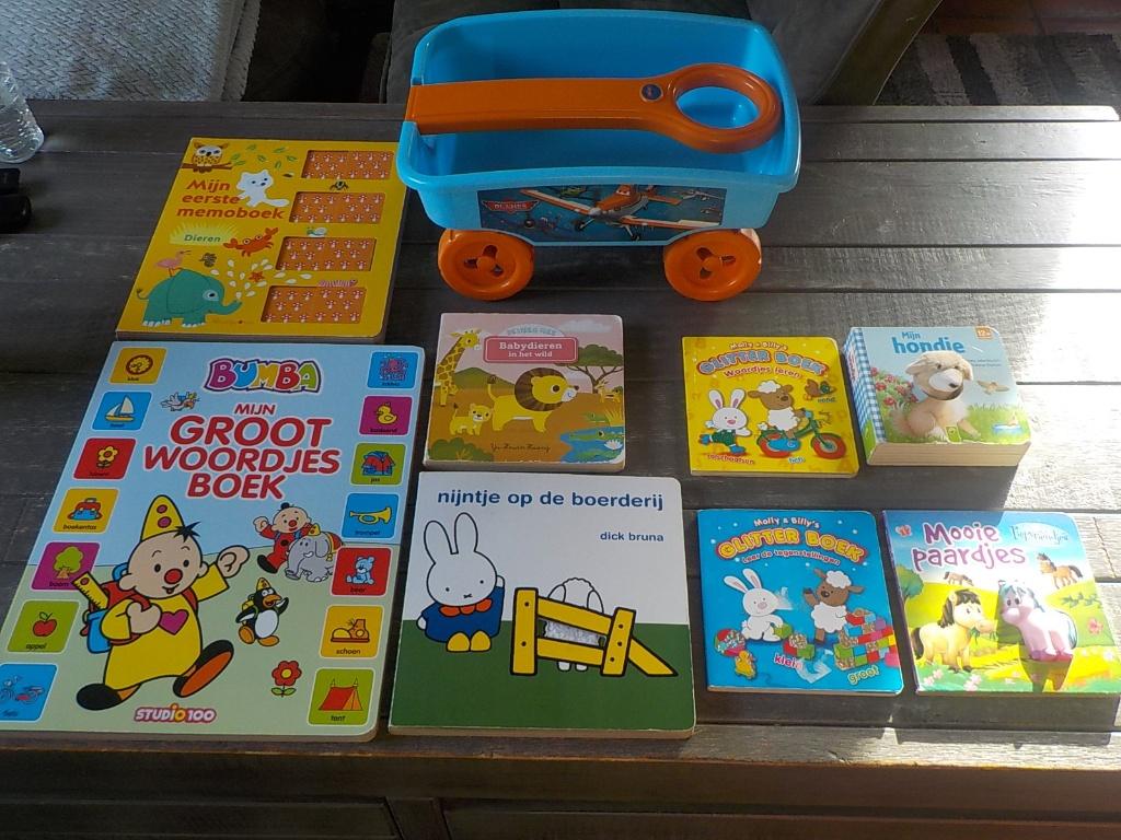 mooi pakket boeken voor peuter en kleuter met trekkar Planes, Boeken, Kinderboeken | Baby's en Peuters, Ophalen of Verzenden, Zo goed als nieuw