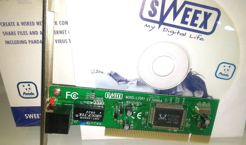 Sweex LC001 Realtek RTL8139(D) LAN 100Mbit Netwerkkaart PCI, Ophalen of Verzenden, Nieuw, Intern, Sweex