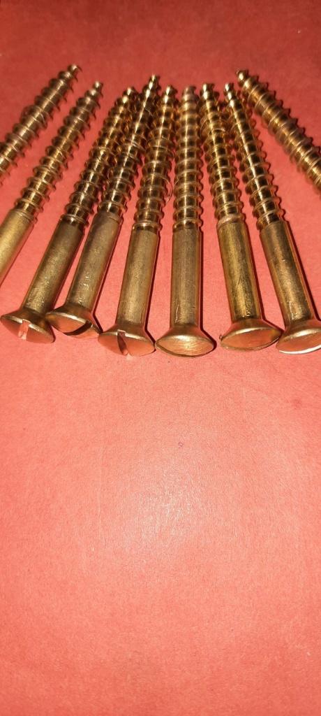 50 tot 400 st Messing houtschroeven lenskop 3,5x35 mm lang, 50 tot 100 mm, N, N, Schroeven