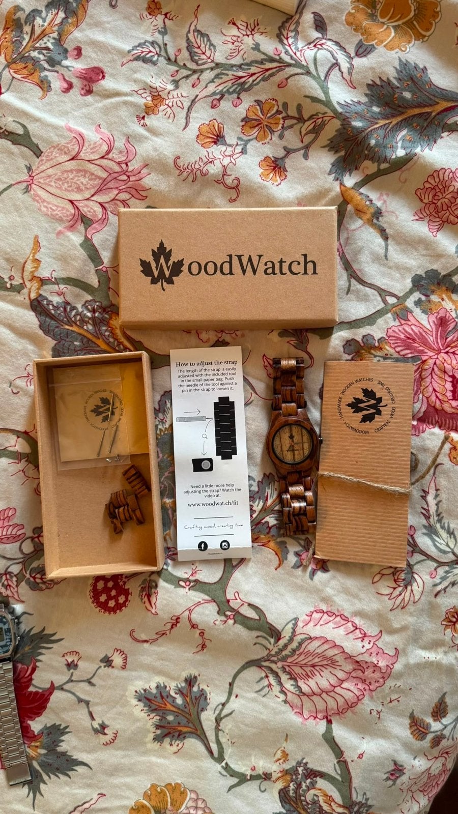 WoodWatch Polshorloge, Sieraden, Tassen en Uiterlijk, Horloges | Dames, Overige merken, Polshorloge, Ophalen of Verzenden, Zo goed als nieuw