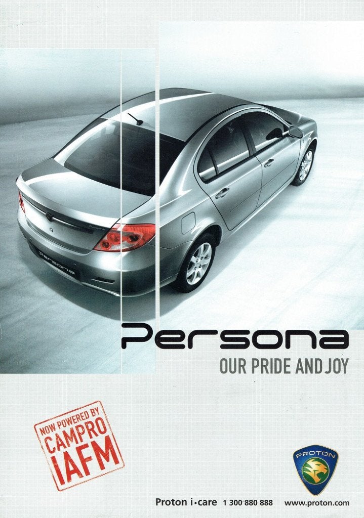 Folder Proton Persona (uit Maleisië - 2008), Boeken, Verzenden, Gelezen, Overige merken