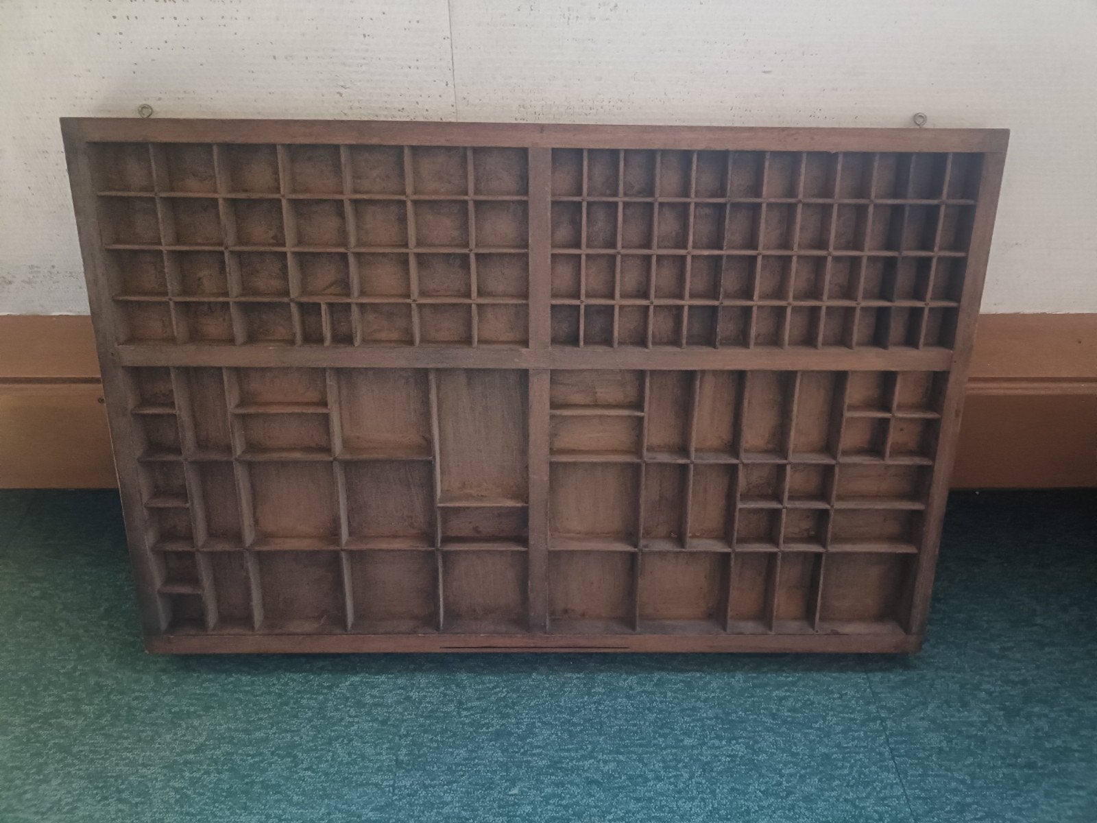 Antieke drukkerij  letterbak/zetkast ,  - 85x55 cm ca 1930, Ophalen