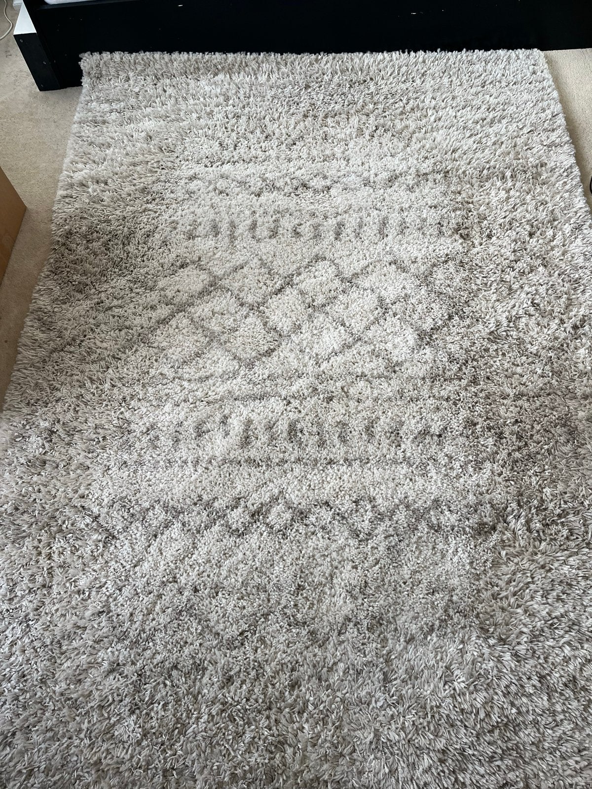 Zacht crèmekleurig vloerkleed 'Marrakech Cream', 100 tot 150 cm, Ophalen of Verzenden, Zo goed als nieuw, Crème