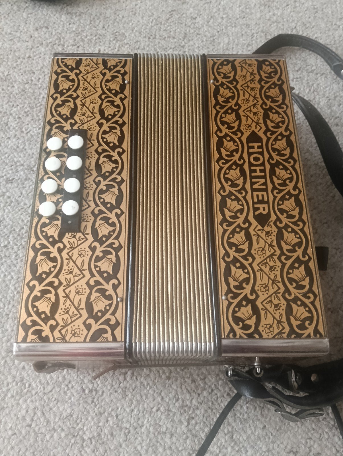 trekharmonica in bijpassende koffer, Muziek en Instrumenten, Accordeons, Ophalen, Gebruikt, Hohner