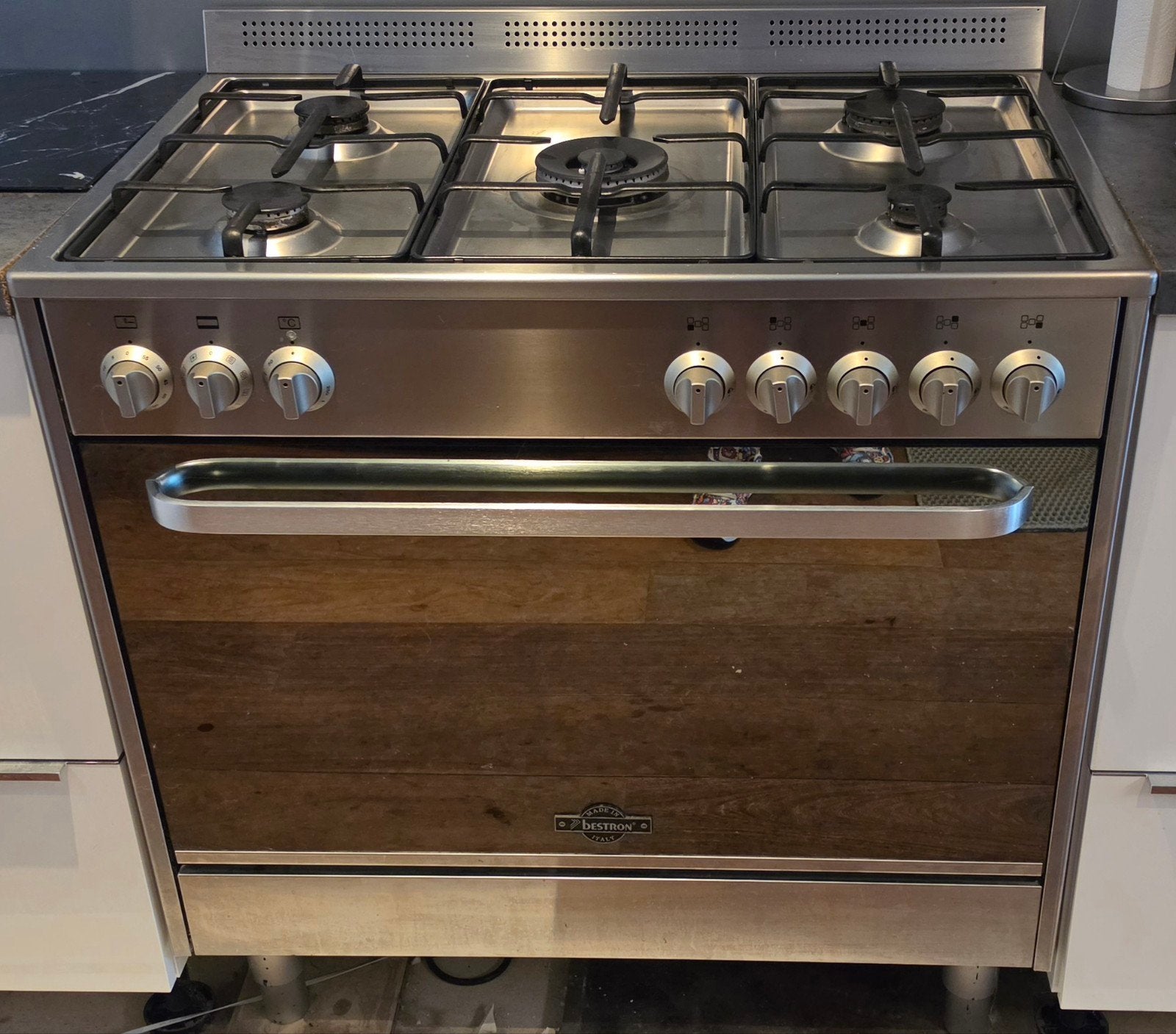 Bestron 5 pits gasfornuis met oven. defect! GOED LEZEN!!, Witgoed en Apparatuur, Fornuizen, Ophalen, Gebruikt, 60 cm of meer, Gas