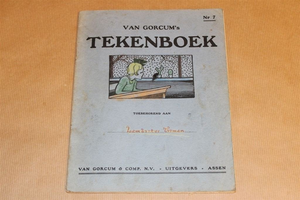 Van Gorcum\'s Tekenboek Nr. 7 - Ca 1935, Boeken, Ophalen of Verzenden, Gelezen