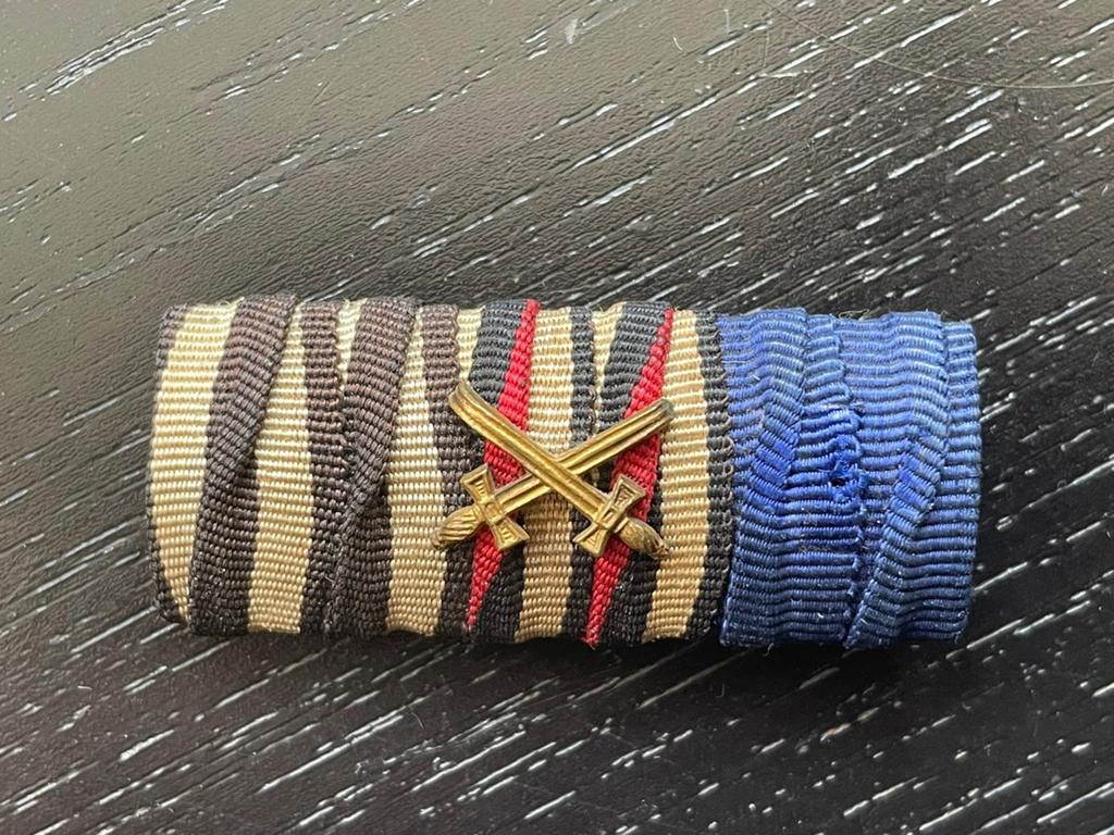 Duitse WO1 veteraan 3-piece feldspange, Ophalen of Verzenden, Landmacht, Duitsland, Lintje, Medaille of Wings