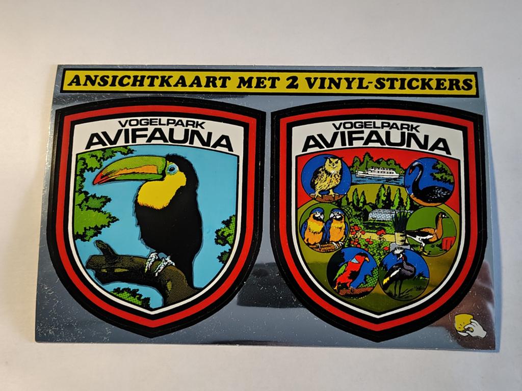 Alphen aan Den Rijn VOGELPARK AVIFAUNA ANSICHTKAART MET 2, Ophalen of Verzenden, Zuid-Holland