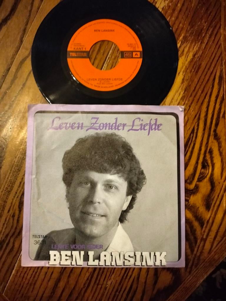 Ben Lansink zeldzame singel, Cd's en Dvd's, Ophalen of Verzenden, Zo goed als nieuw, Overige formaten, Levenslied of Smartlap