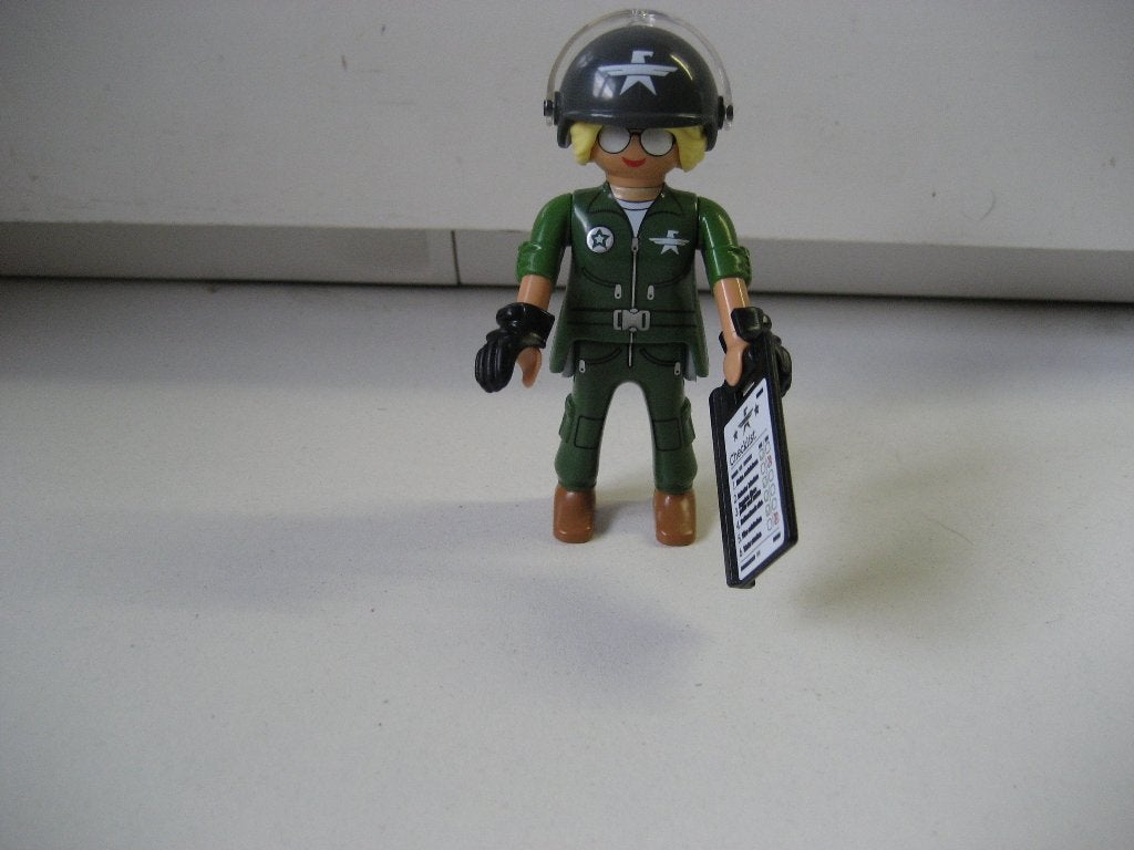 playmobil militair leger vrouw, Ophalen of Verzenden, Zo goed als nieuw