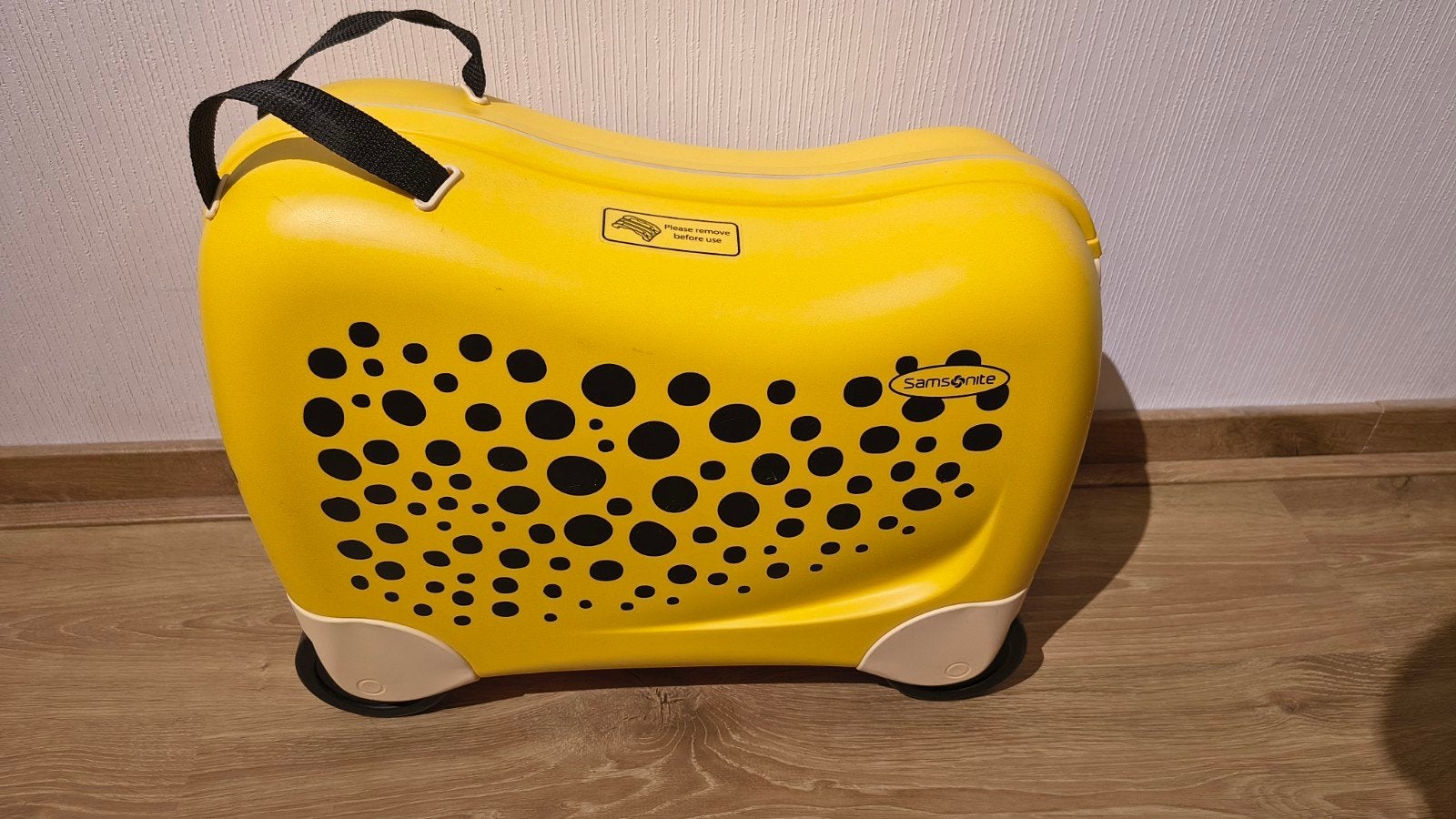 Samsonite Cheetah Kinderkoffer - Loopkoffer met Trekband, Ophalen, Hard kunststof, Minder dan 50 cm, Zo goed als nieuw