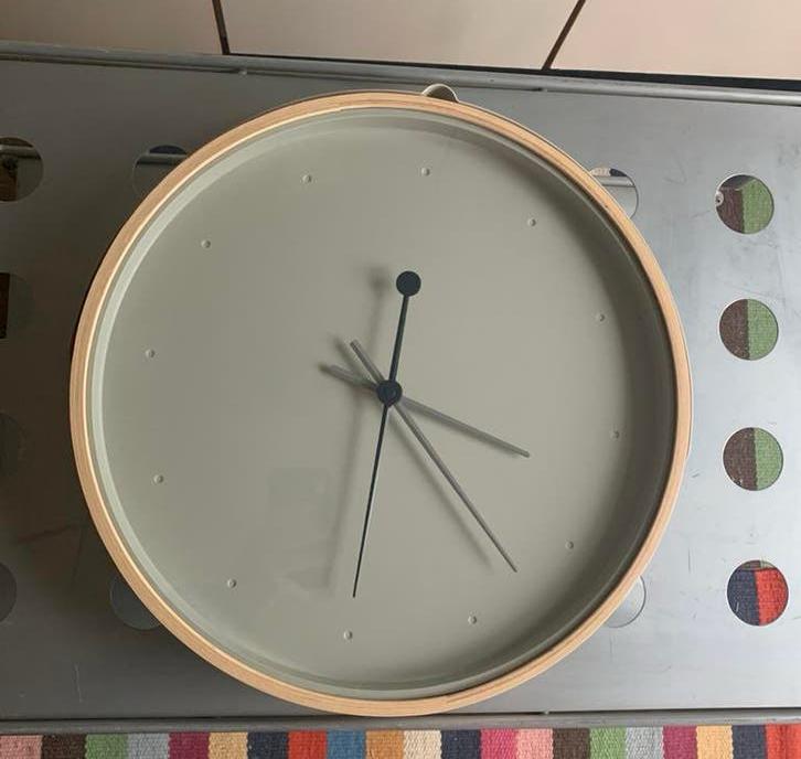 Grote stille wandklok Ikea Rotblöta, Wandklok, -, -, Ophalen of Verzenden