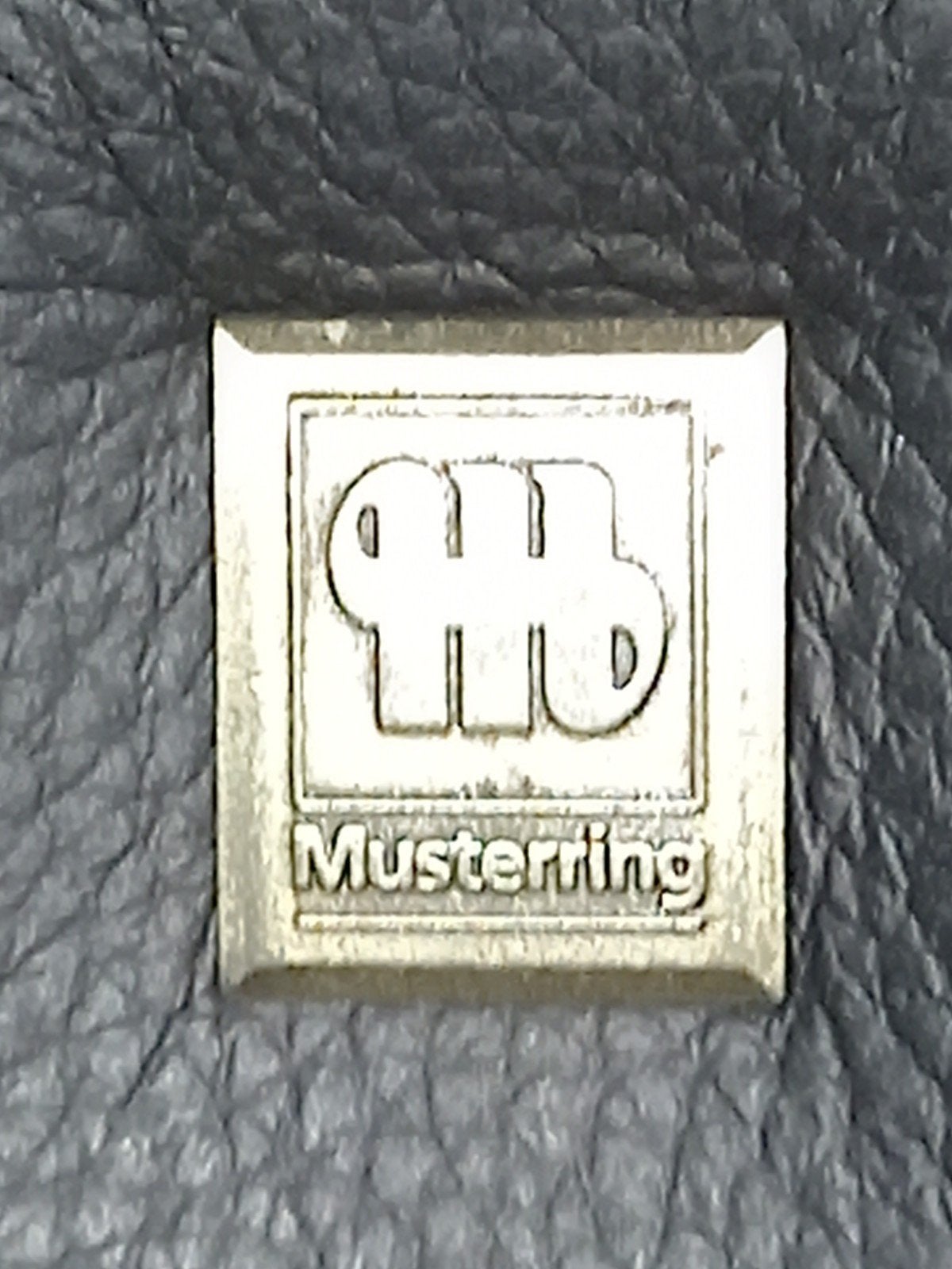 Lederen musterring bank., Ophalen, 75 tot 100 cm, Leer