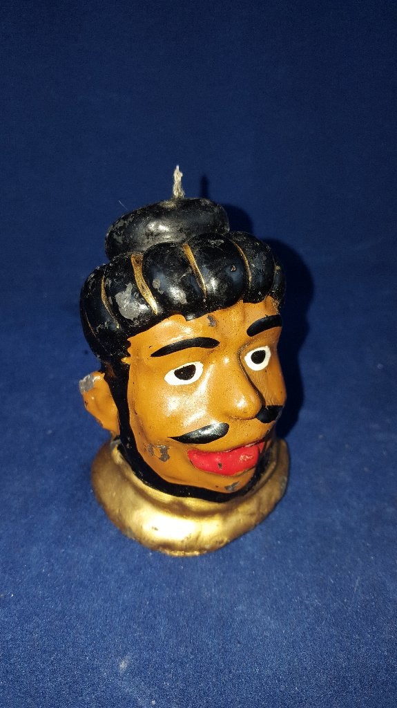 Vintage kaarsen, morenhoofd, buste, hoofd x 2. W3, Diversen, Kerst, Tweedehands verkoop, Tweedehands verkoop, Gebruikt, Ophalen of Verzenden