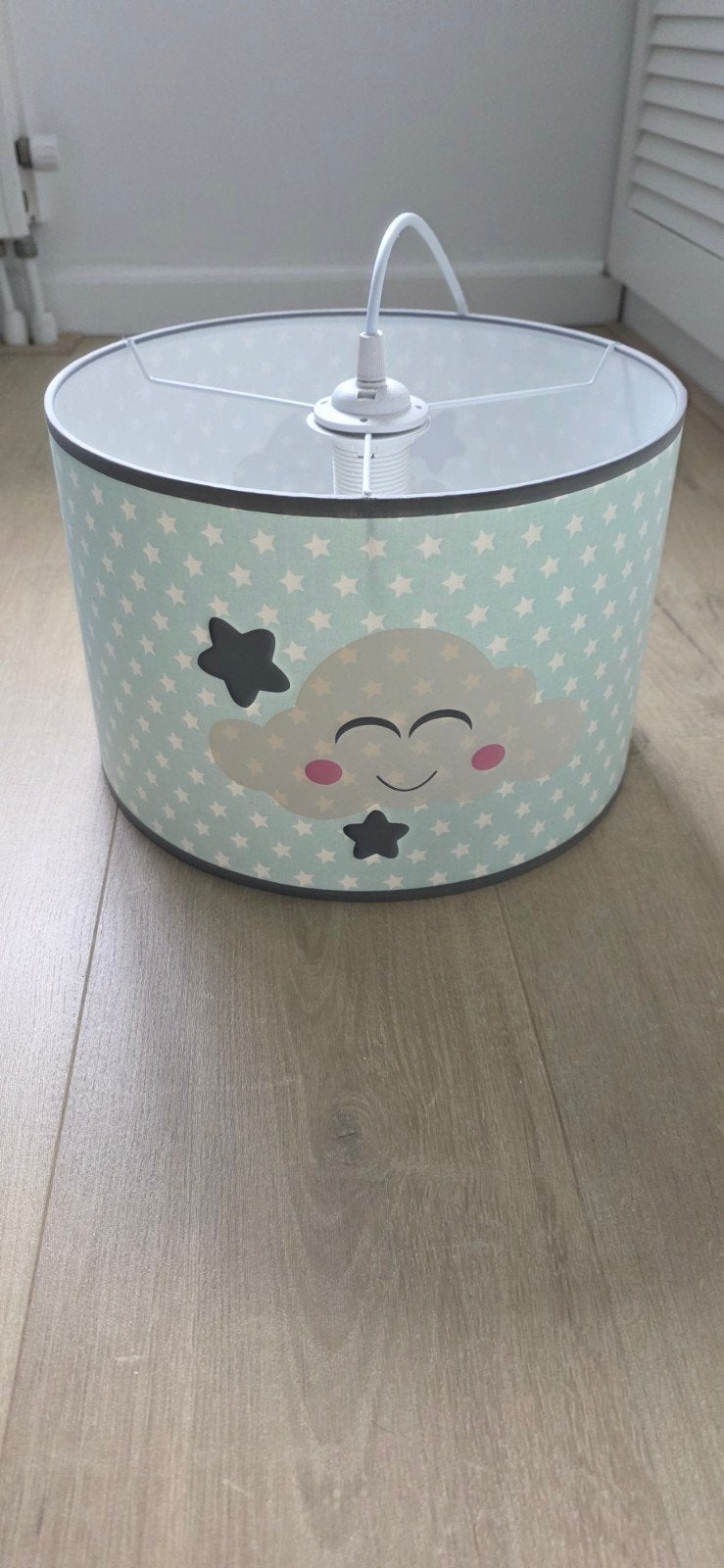 Leuke kinderlamp met wolken en sterren, Ophalen, Zo goed als nieuw, Lamp
