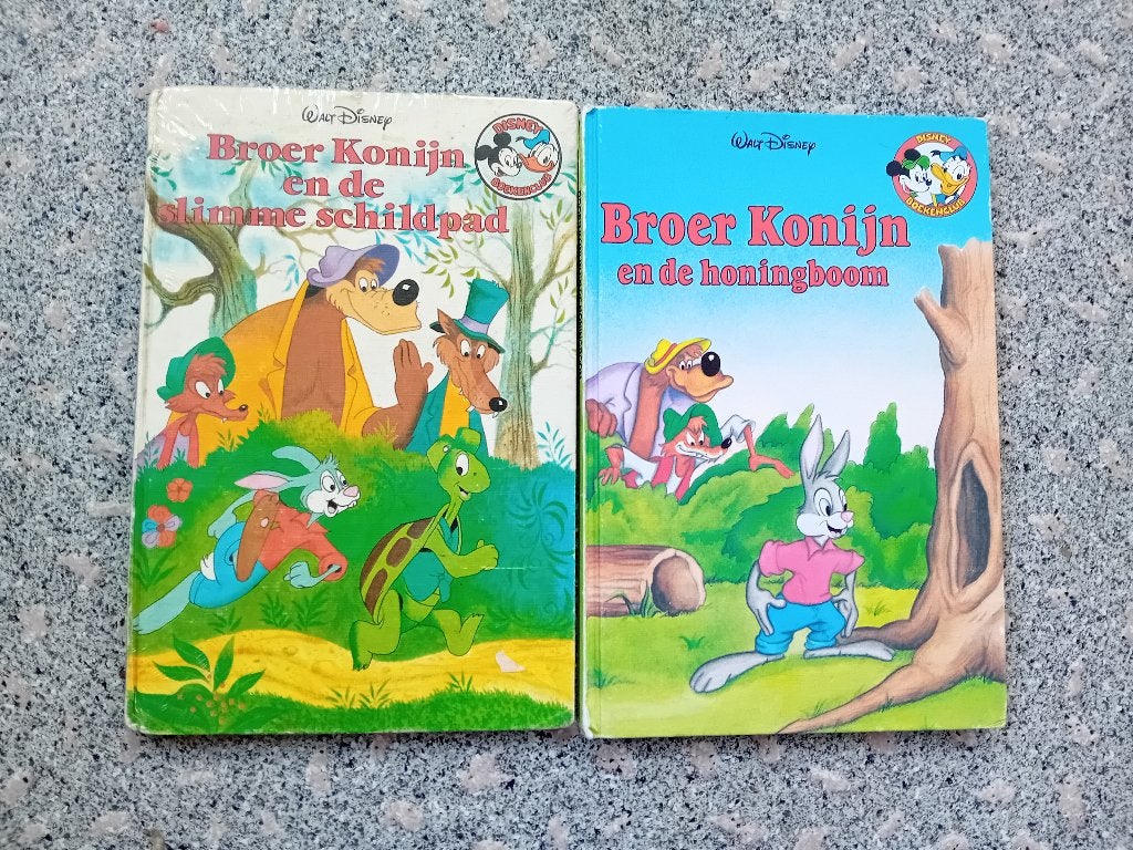 Disney Boekenclub boekjes Broer Konijn 2 delen, Verzamelen, Disney, Ophalen of Verzenden, Overige figuren, Gebruikt, Beeldje of Figuurtje